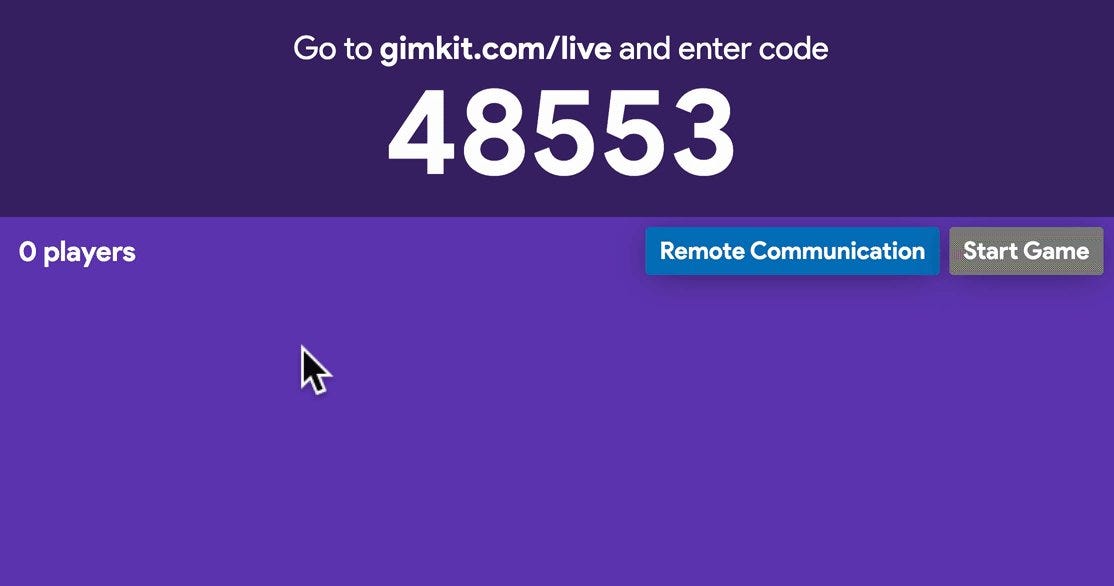 Gimkit Code