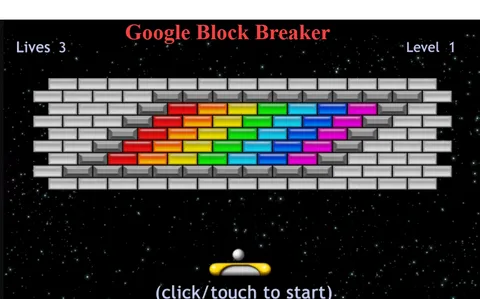 Google Block Breaker