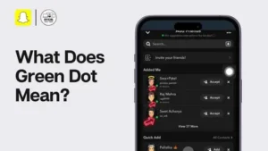What Does the Green Dot Mean on Snapchat