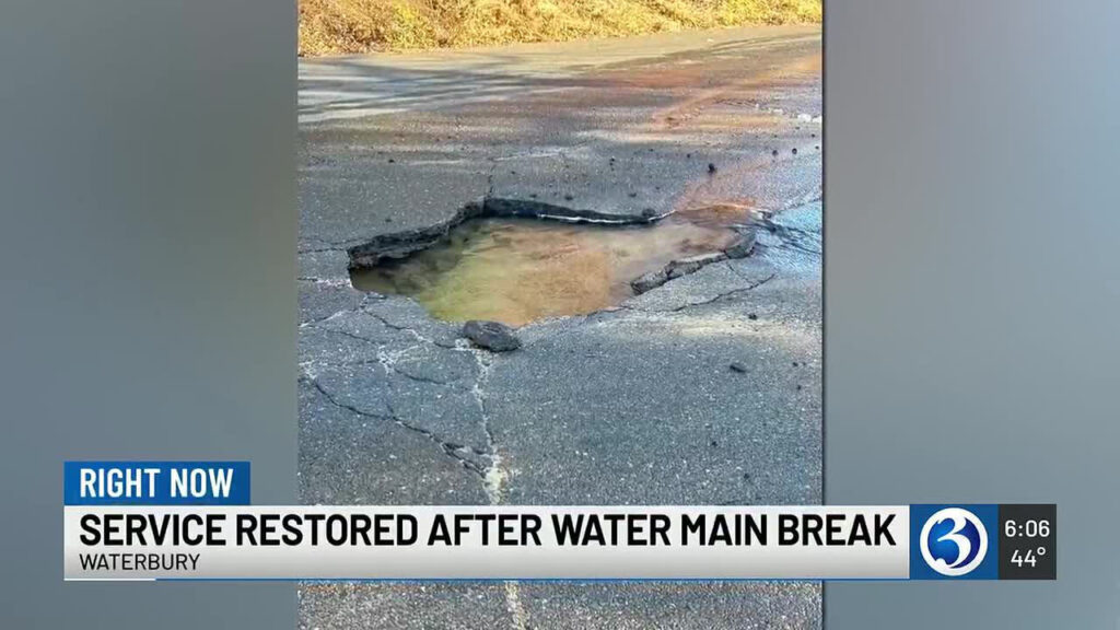 Glasgow Water Main Break Shettleston Road