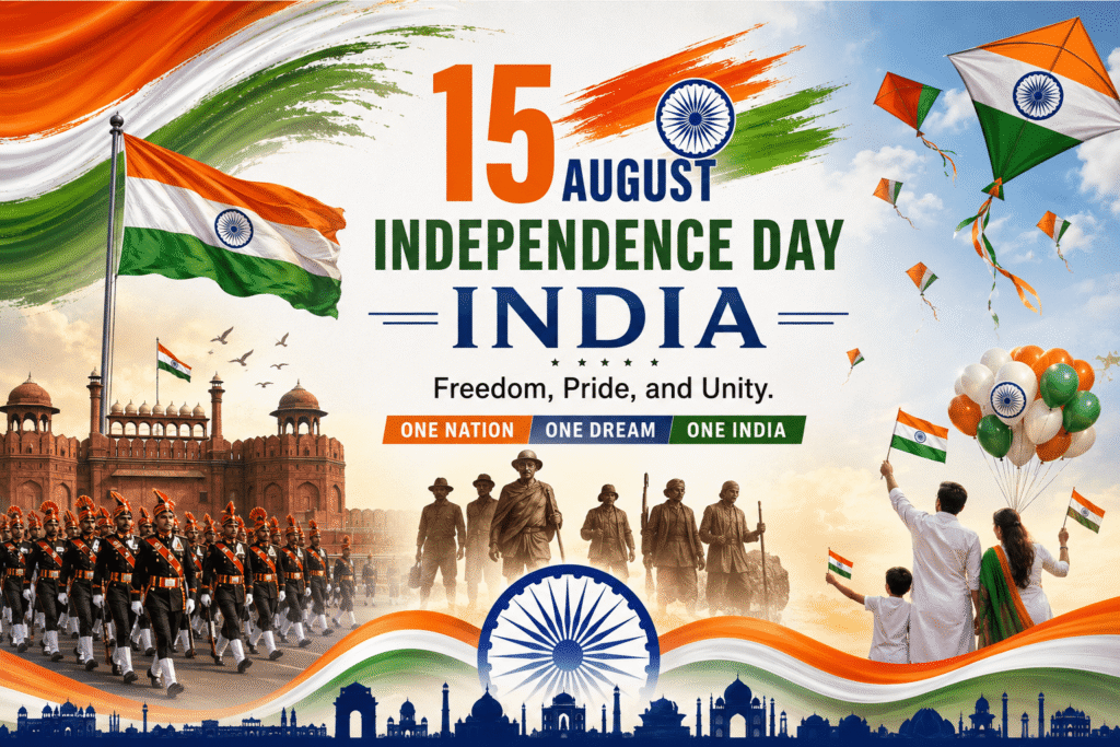 Celebrating 15 August Independence Day India