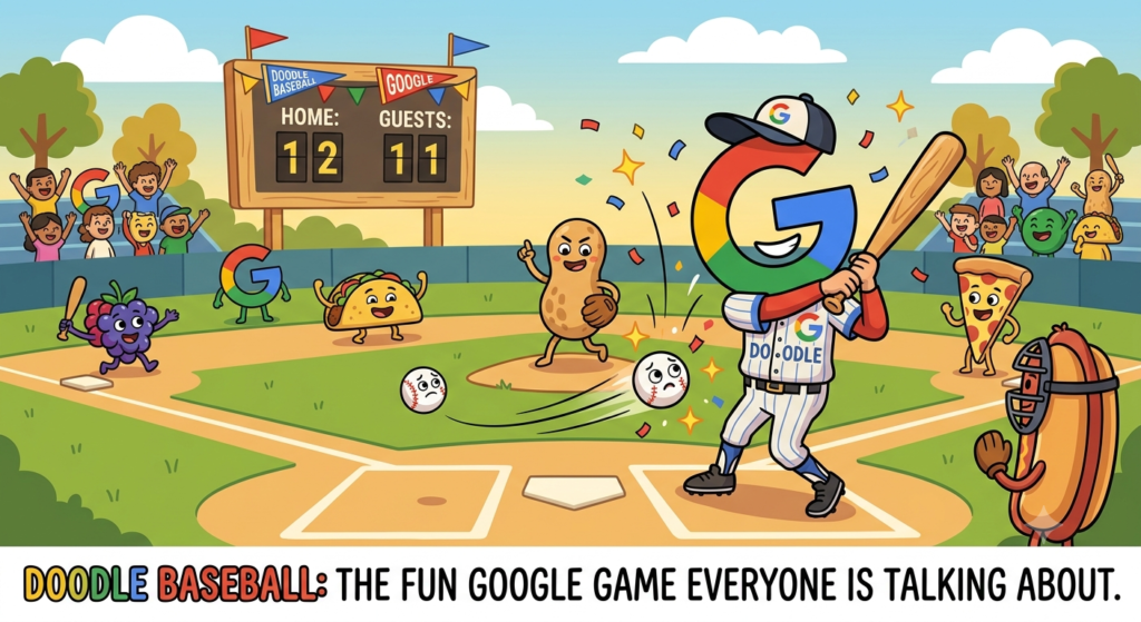 Doodle Base Ball The Fun Google Game Everyone Is Talking About