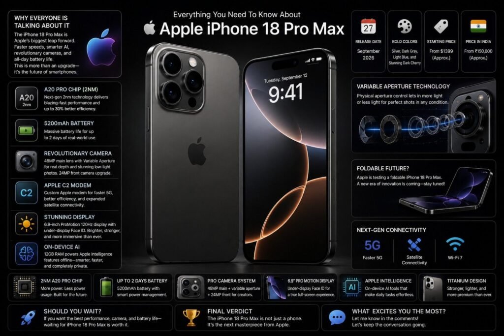 iPhone 18 Pro Max