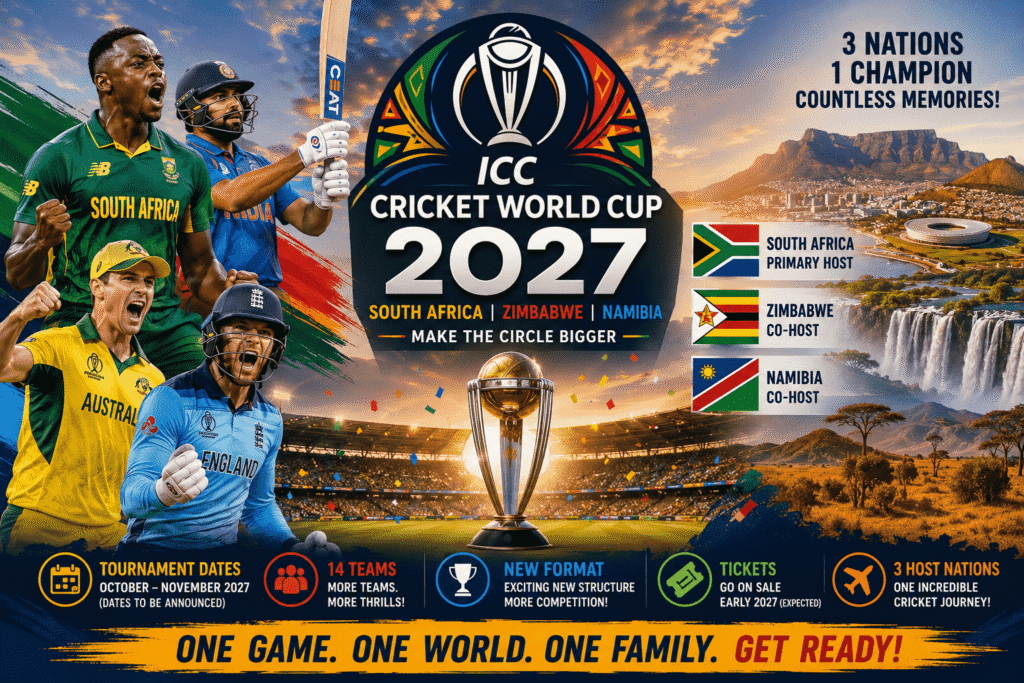 Get Ready for the ICC Cricket World Cup 2027