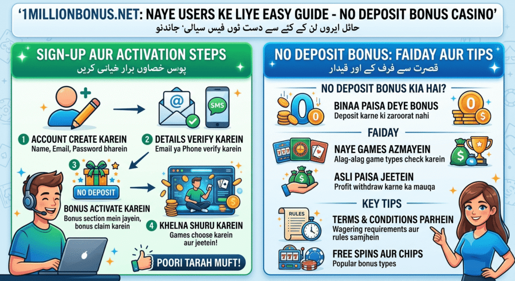 No Deposit Bonus Casino 1millionbonusnet Easy Guide for New Users
