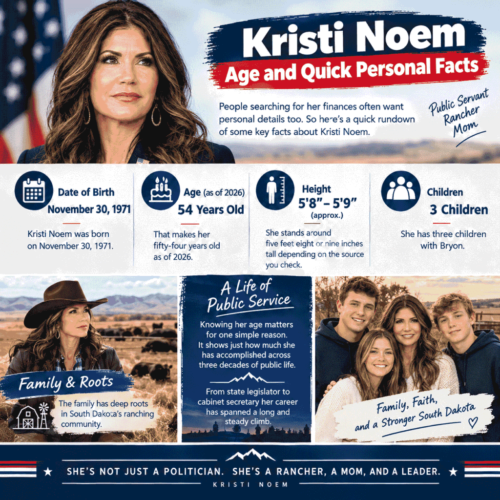 Kristi Noem Age and Quick Personal Facts