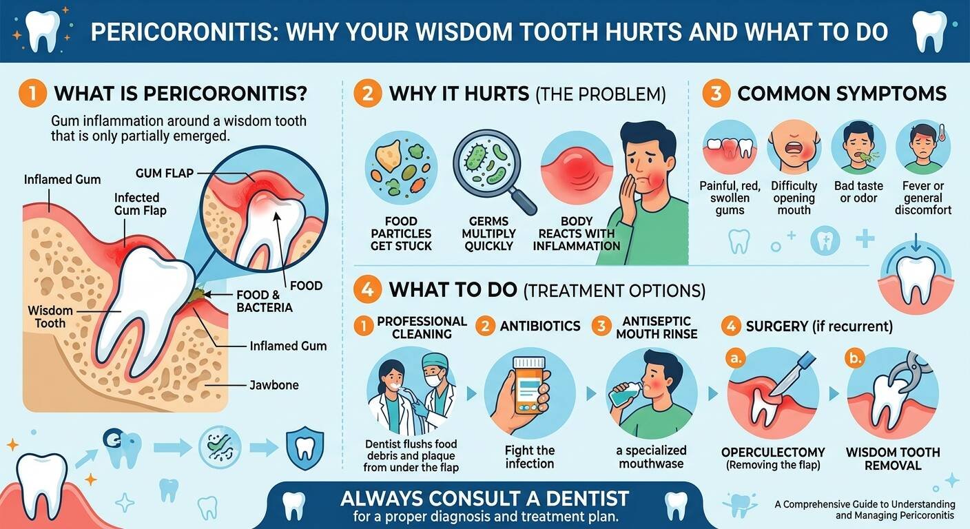 Pericoronitis Why Your Wisdom Tooth Hurts And What To Do