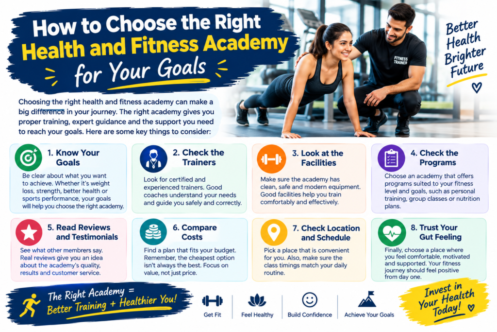 How to Choose the Right Health and Fitness Academy for Your Goals
