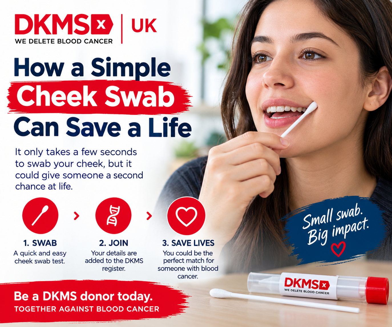 DKMS UK How a Simple Cheek Swab Can Save a Life