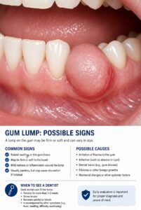 Lump on Gum Causes Signs and When You Should See a Dentist